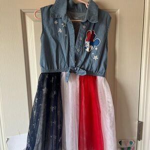 Disney Junior Minnie Blue Denim Shirt